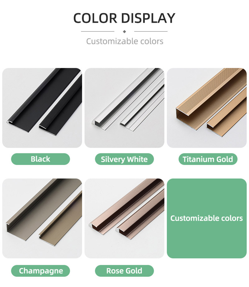 C-channel Aluminium Floor Edge Trim