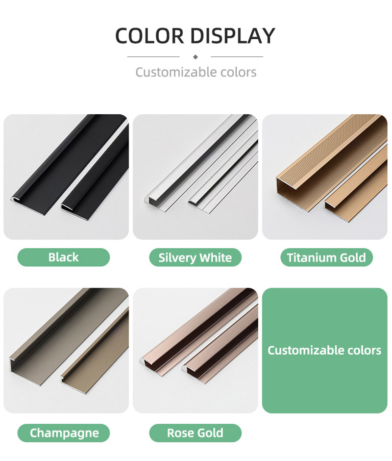 C-shaped Aluminum Alloy Floor Trim Strip