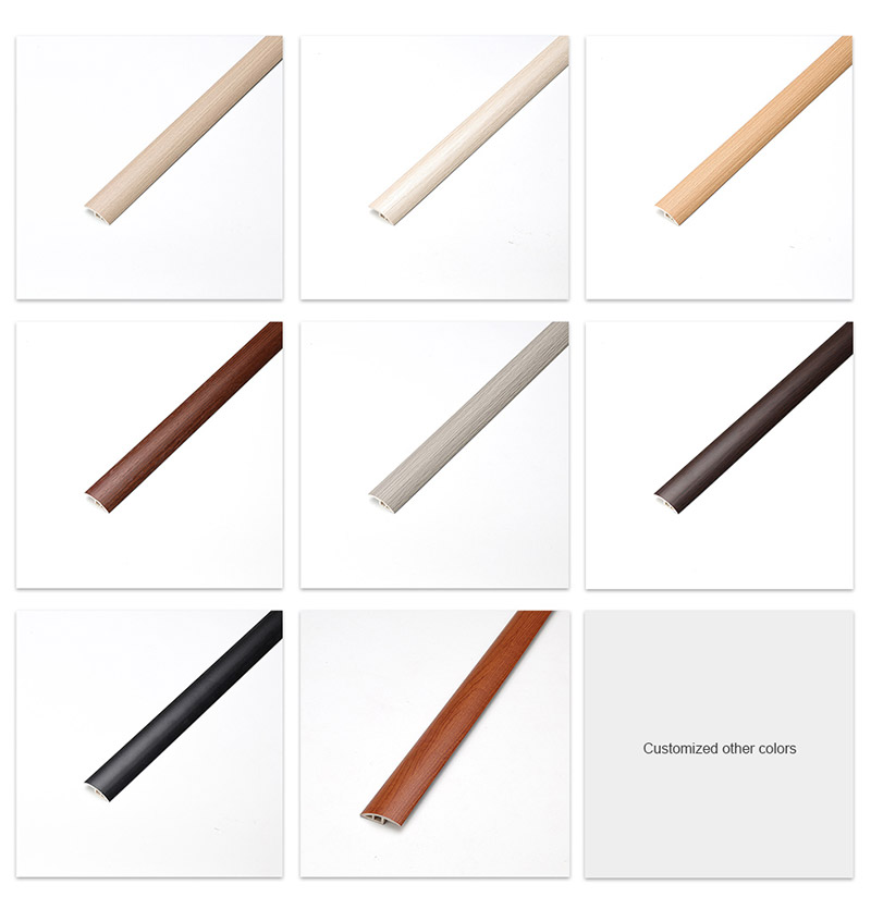 28*5mm wood-grain PVC flooring reducer