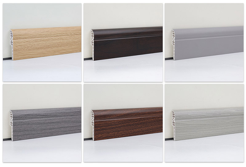 70*15mm PVC Pencil Round Skirting Board
