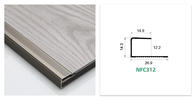 C-shaped Aluminum Alloy Floor Edging Strip