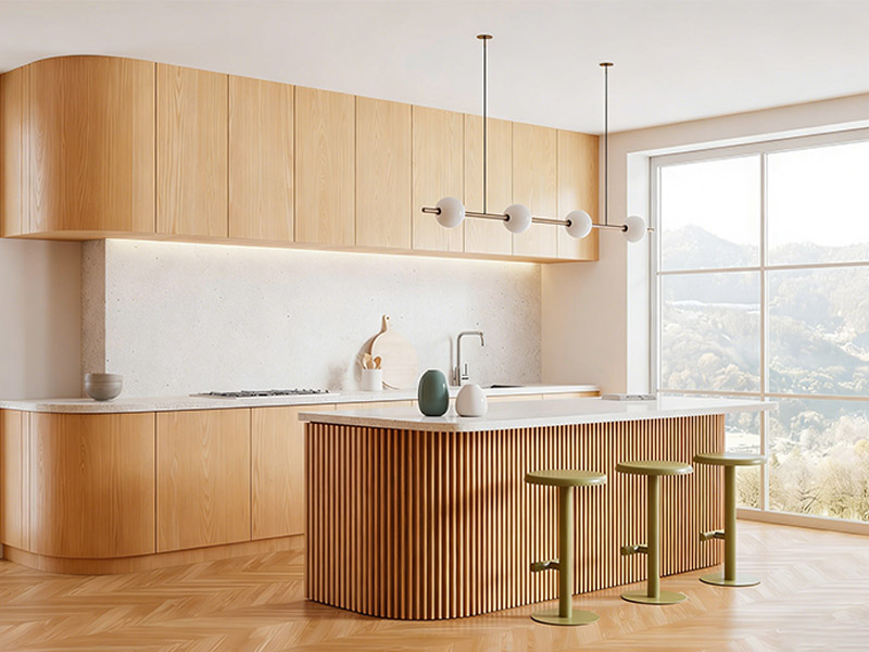 Wall Panels in a Kitchen