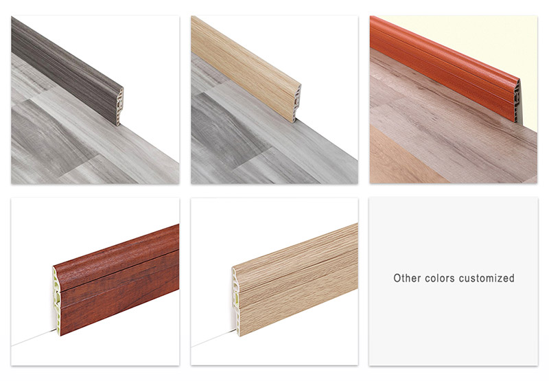 80*14mm PVC Hidden Nail Skirting Line