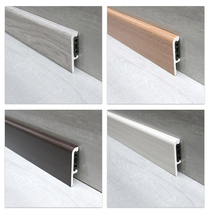 75*15mm PVC Clip-on Skirting Board