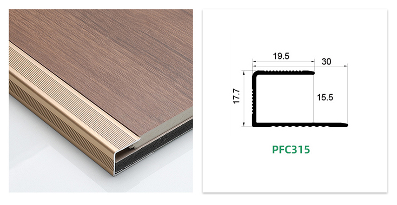 C-channel Aluminium Floor Edge Trim