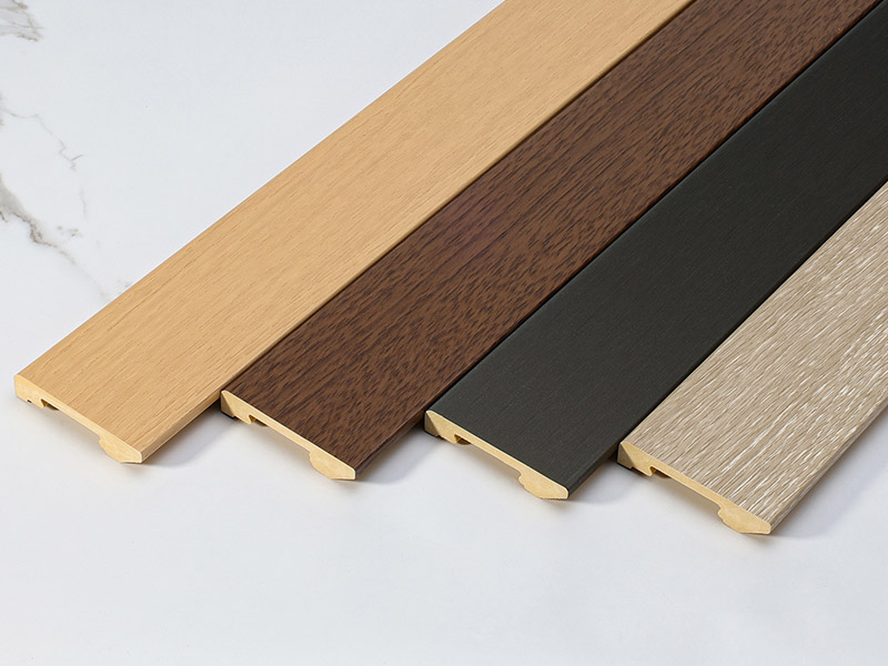 60*12mm Solid PVC Clip-on Skirting Board