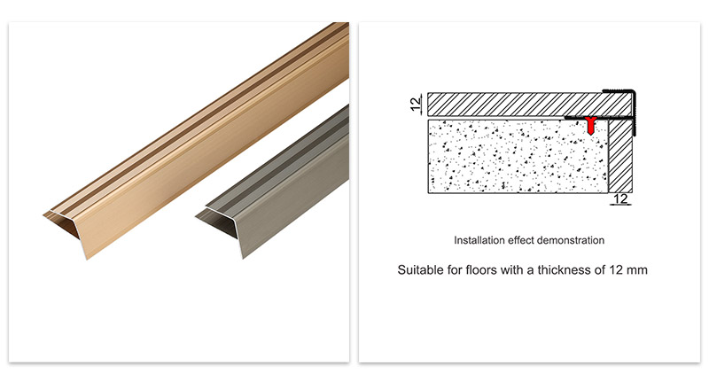 F-Shaped Stair Edge Trims