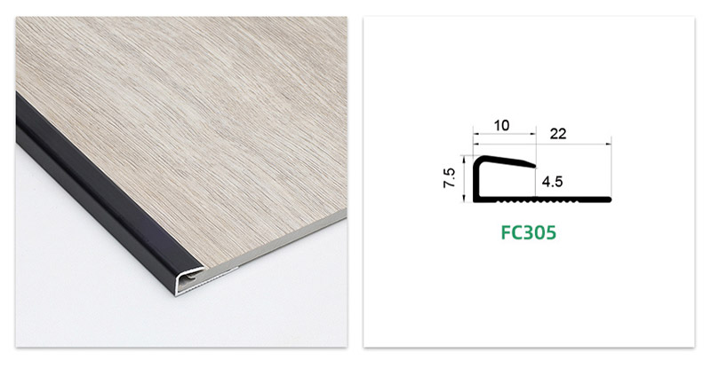 Aluminum Square Cap Floor Transition Strip