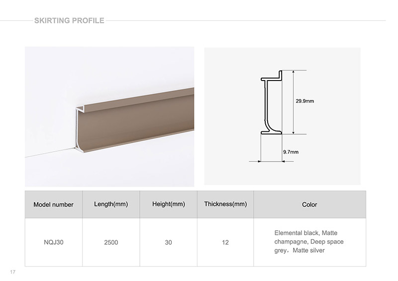 Luxury Metal skirting