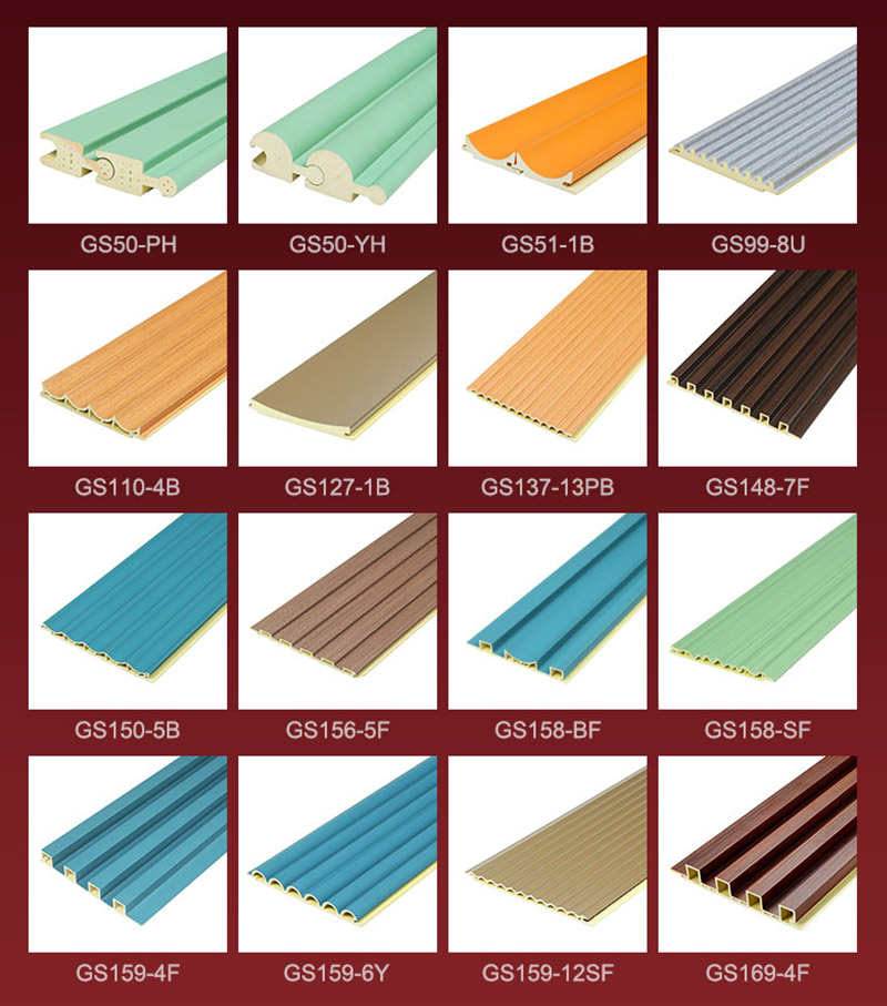 Various Sizes PVC fluted wall panels