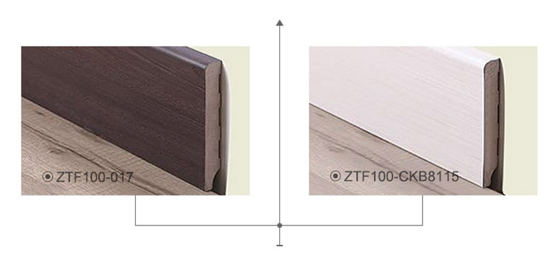 Customized PVC bathroom skirting board