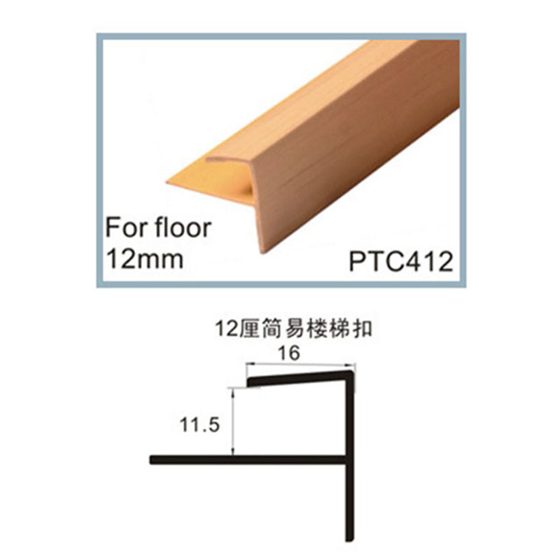 Customized F-shaped stair-closing strip