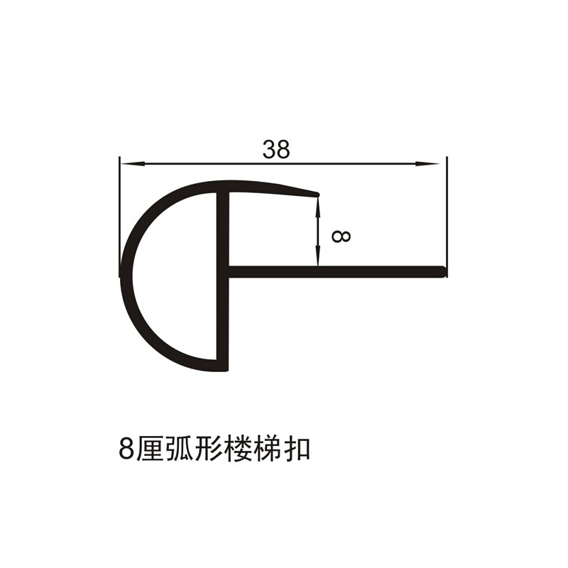 Durable PVC stair edge strips