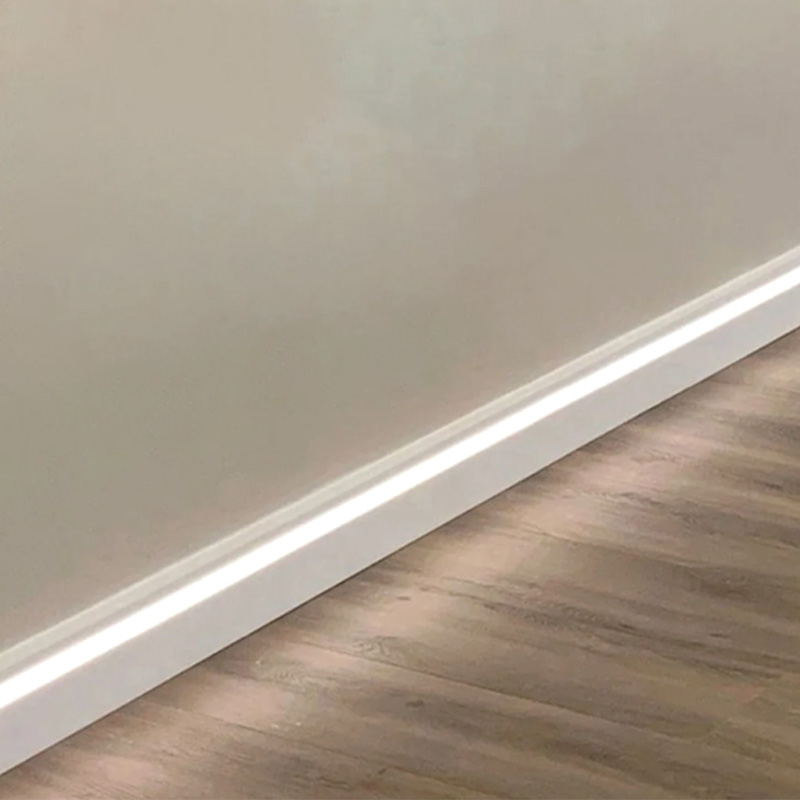 Skirting board with led channel