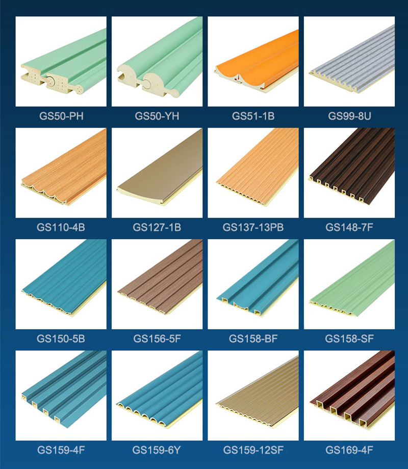 Various Sizes PVC fluted panel