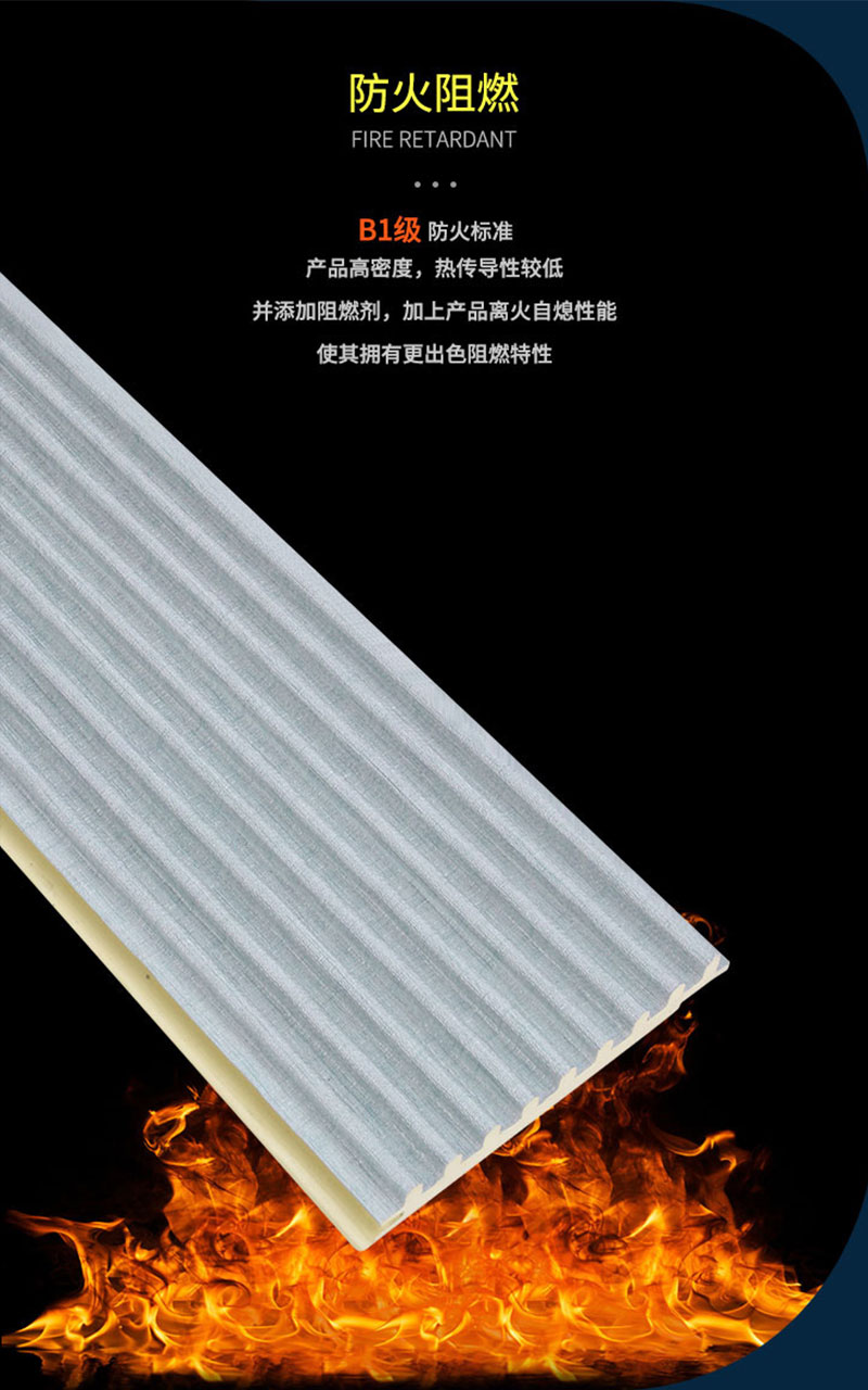 Fireproof Fluted wall panels