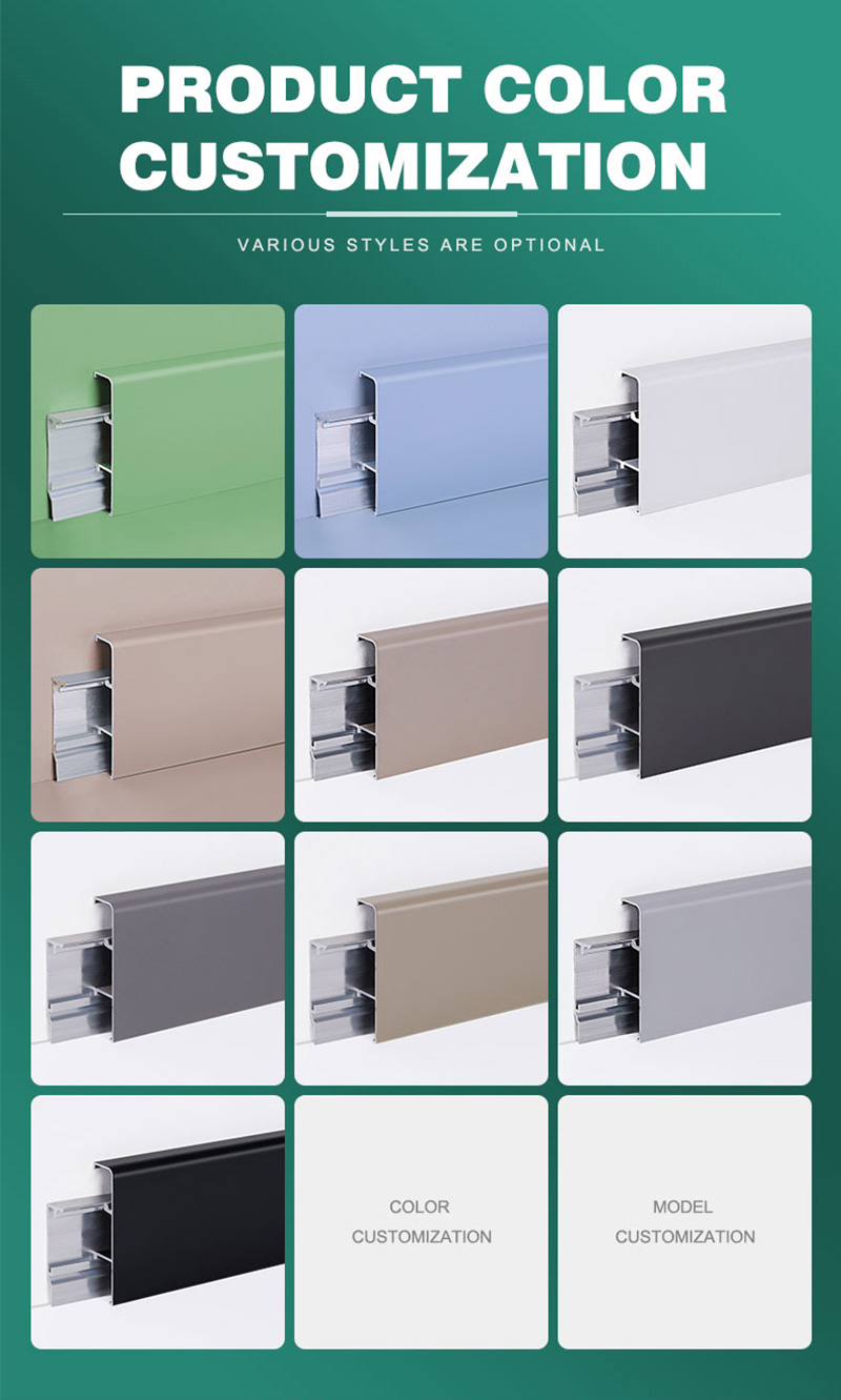 Various Sizes Metal skirting board