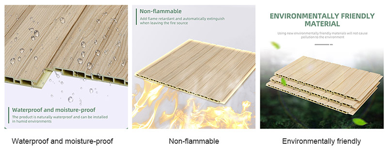 Wood plastic composite interior wall panels