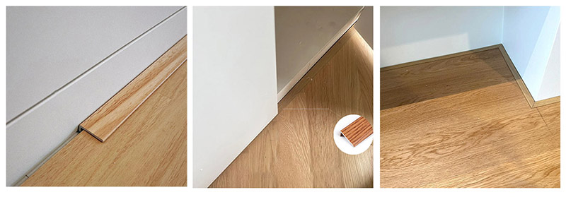 24*10mm PVC L-shaped Laminate Flooring Edge Strips