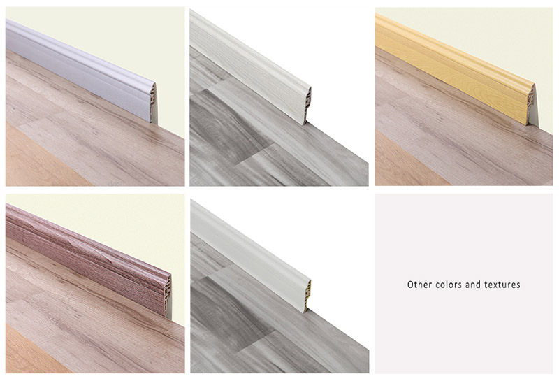70*13.5mm PVC Lambs Tongue Skirting Board