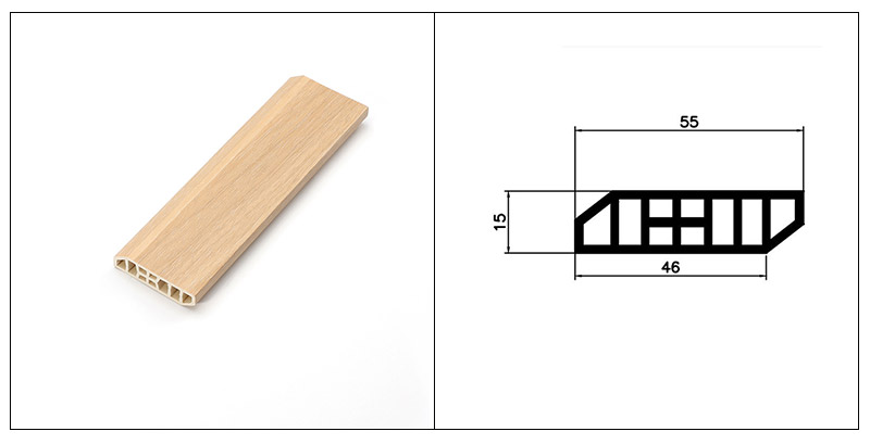 55*15mm PVC Skirting Boards