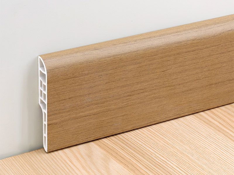 70*12mm SPC Bullnose Skirting Board