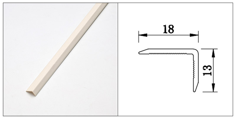 L-shaped SPC Floor Edging Trims