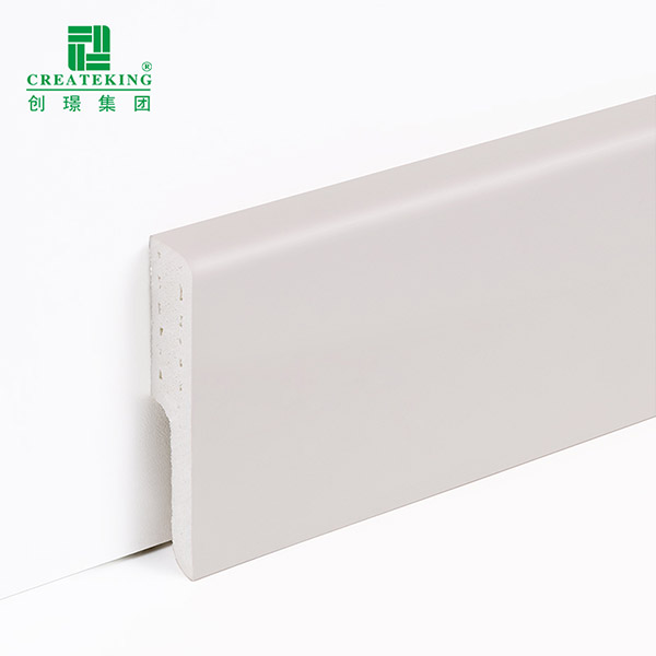 Flat PVC baseboards