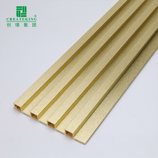 155*17mm Metallic Gold Fluted Wall Panel