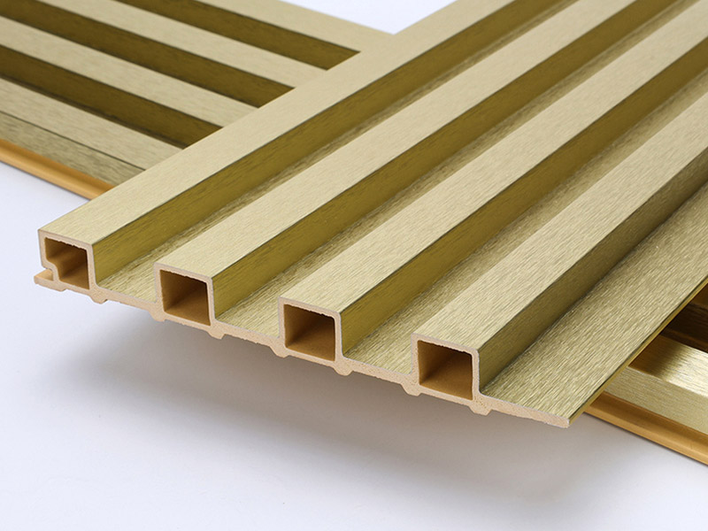 155*17mm Metallic Gold Fluted Wall Panel