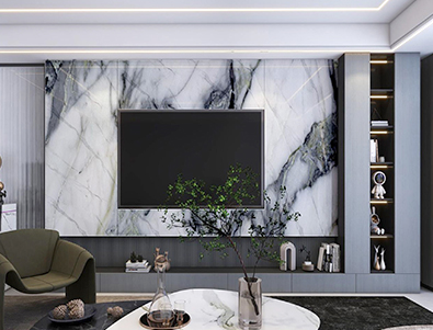 1220mm width imitation marble wall panel
