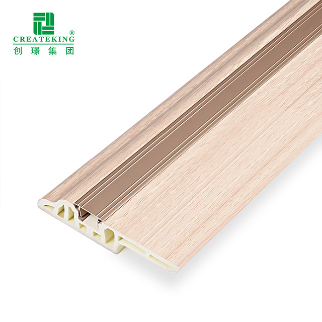 Foshan Manufacturer Hot Sale Easy installation Plastic Skirting Board 