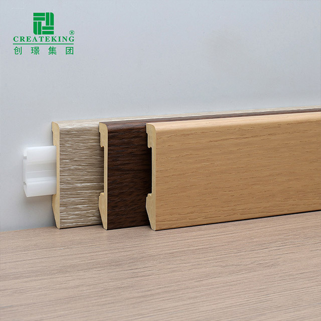 60*12mm Solid PVC Clip-on Skirting Board