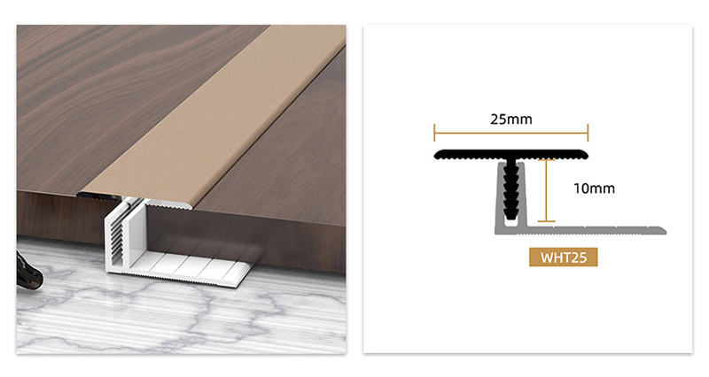 T-shaped Aluminum Alloy Floor Moldings