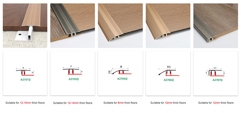 Aluminum End Profile for Laminate Flooring