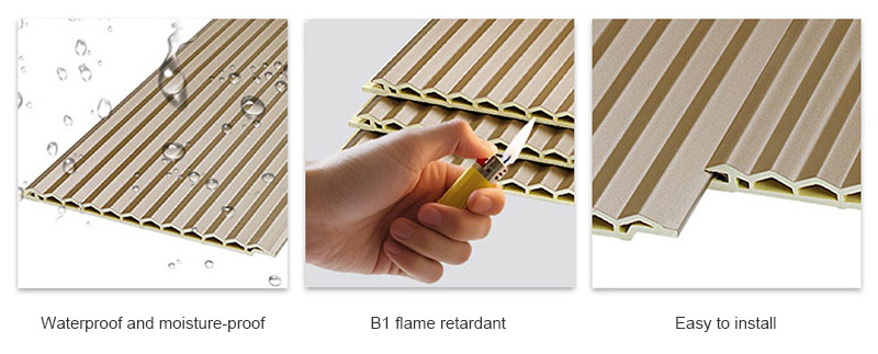 Triangular Hole Fluted Wall Panels