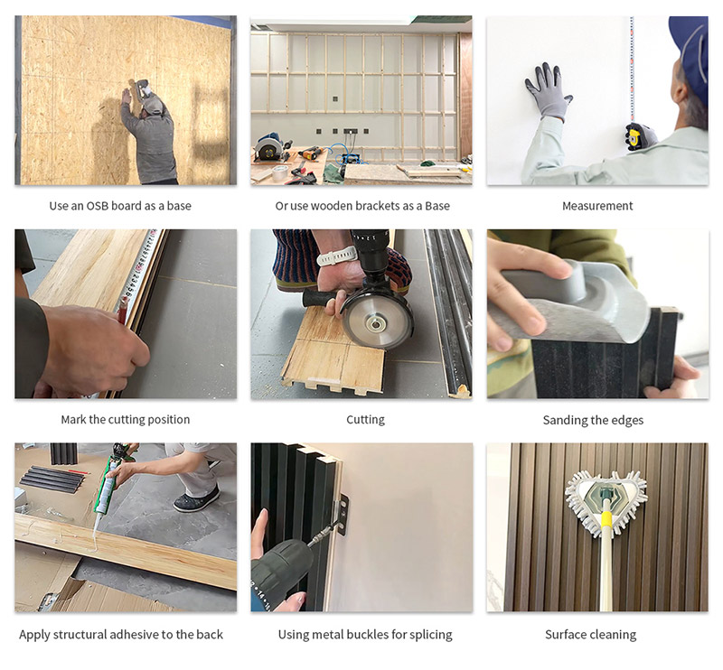 Solid wall panel installation steps