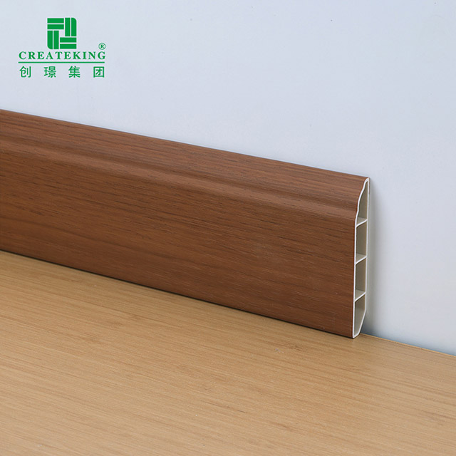 70*12mm Wood-grain Waterproof Skirting Board