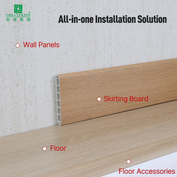 100*12mm Stone Plastic Composite Baseboard