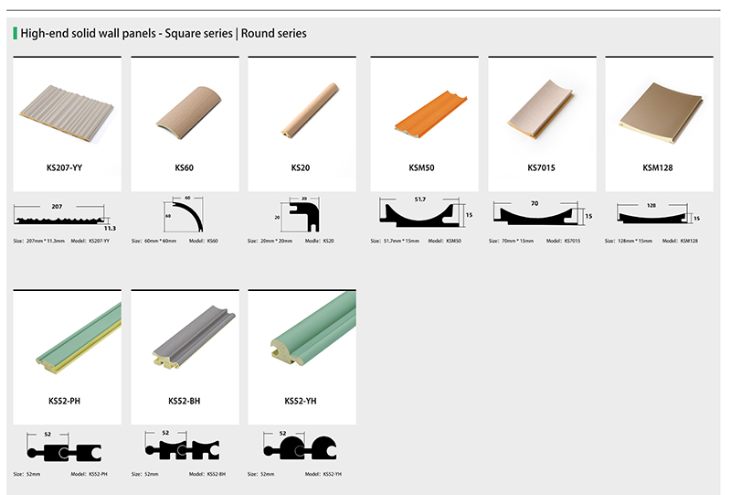 WPC fluted wall panel