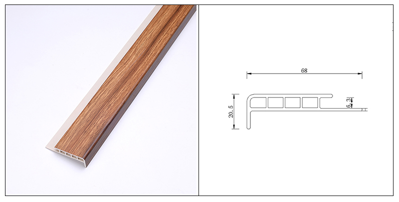 68*20.5mm SPC Stair Nose Strip