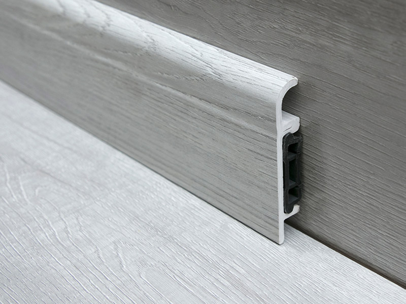 76*14mm PVC Clip-on Skirting Board