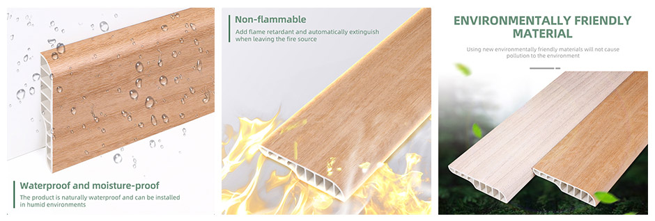 75*15mm PVC Pencil Skirting Board