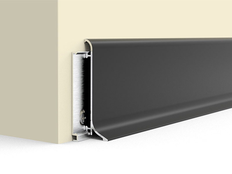 50*14.6mm Aluminum Alloy Skirting Board