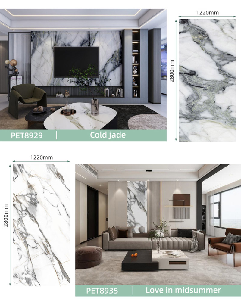 Imitation marble wall panels