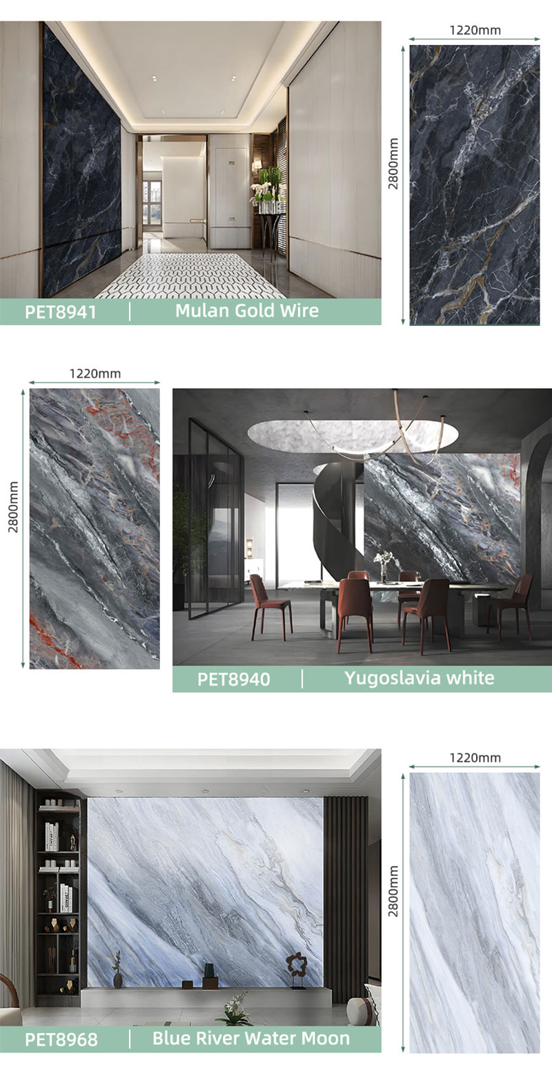 Imitation marble wall panels