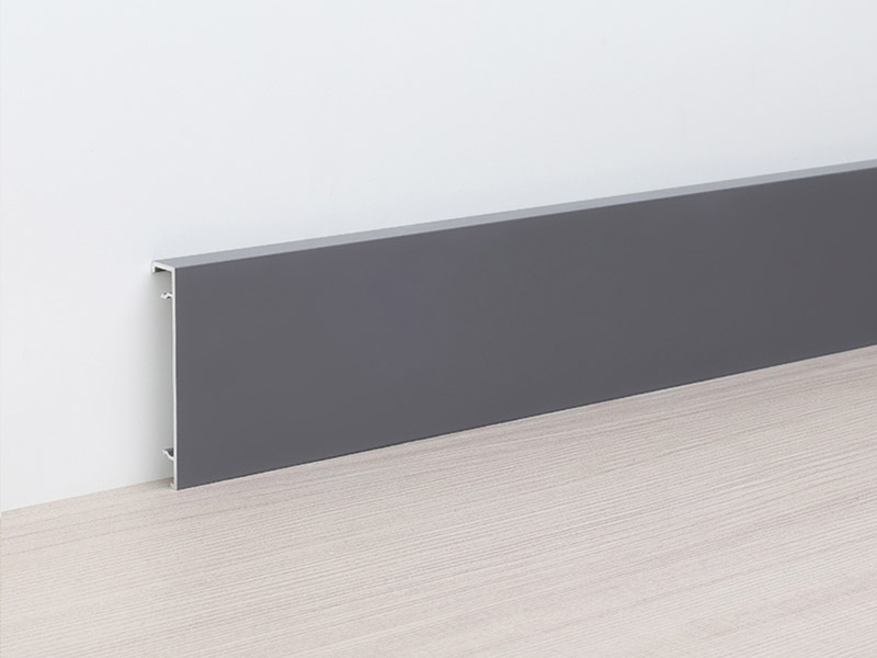 50*9mm Aluminum Alloy Clip-on Skirting Board