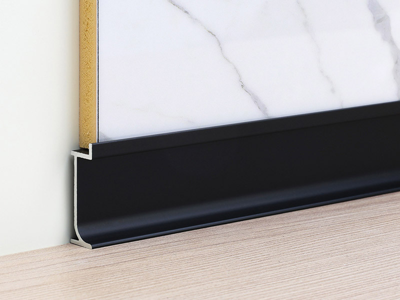 30*9.7mm Recessed Aluminium Skirting Board