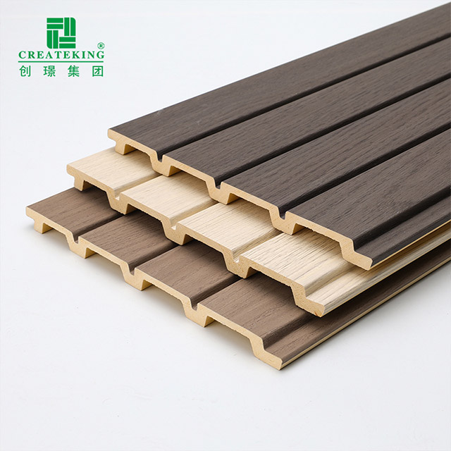 170*11mm Wood Finish PVC Fluted Wall Panels