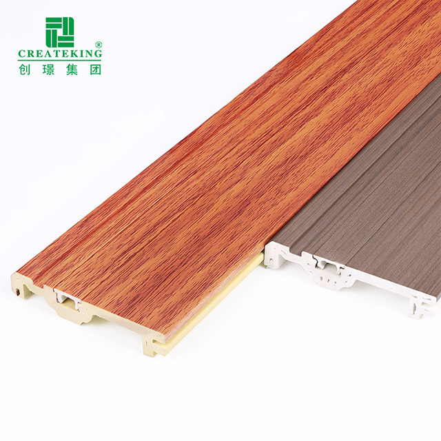 Waterproof Wood Texture Surface WPC Skirting